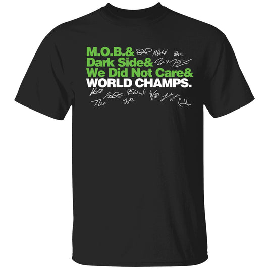 Seattle Seahawks Mob Dark Side We Did Not Care World Champs Shirt