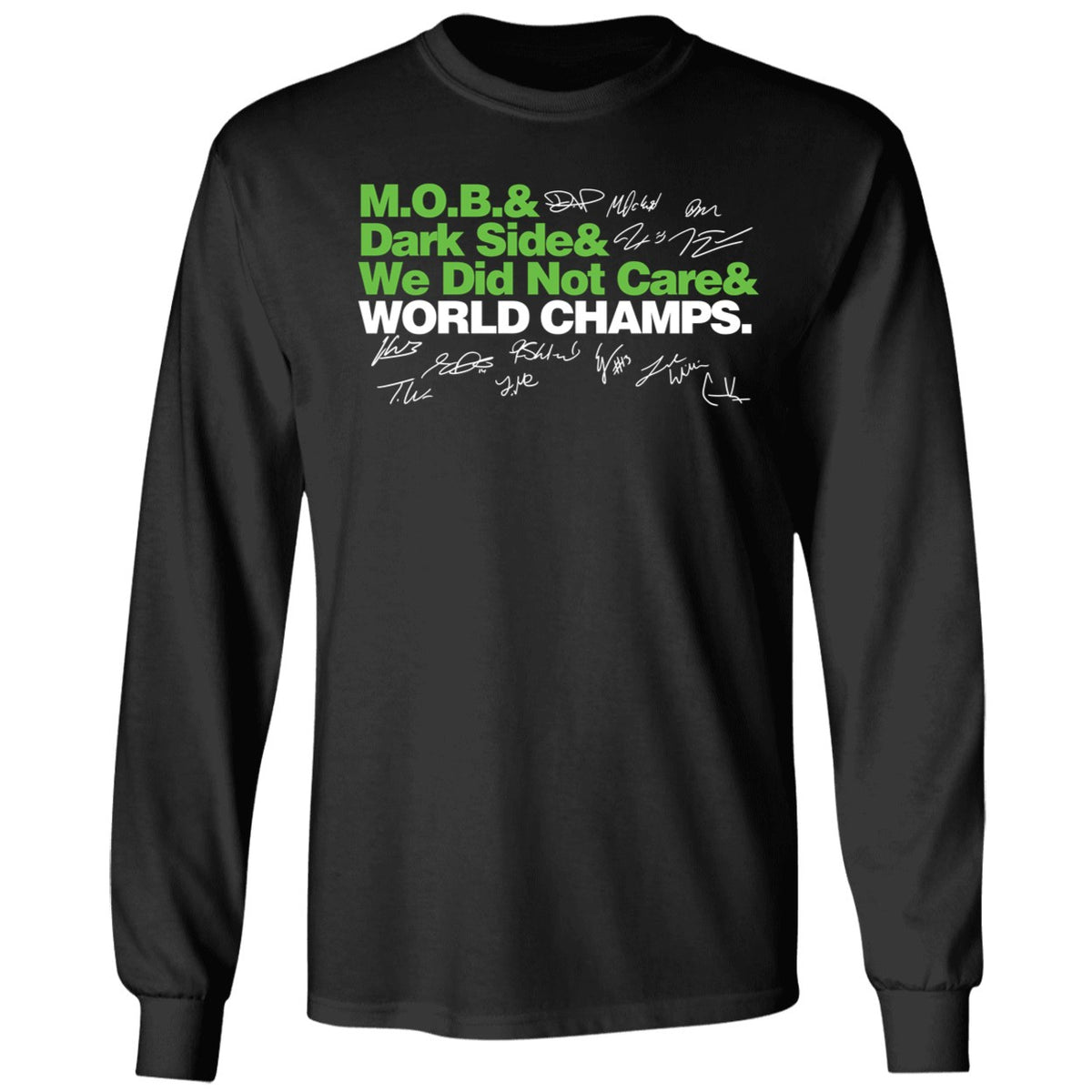 Seattle Seahawks Mob Dark Side We Did Not Care World Champs Shirt