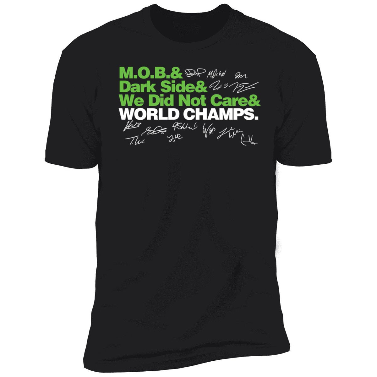 Seattle Seahawks Mob Dark Side We Did Not Care World Champs Shirt