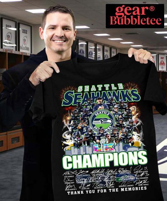 Seattle Seahawks Super Bowl Champions Thank You For The Memoris Shirt