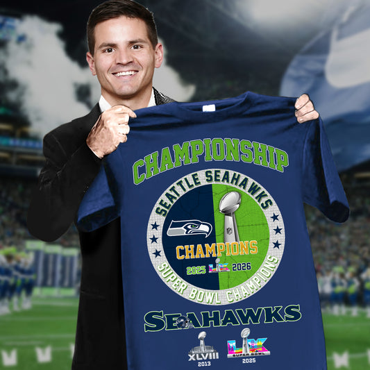 Seattle Seahawks Super Bowl LX Championship Shirt