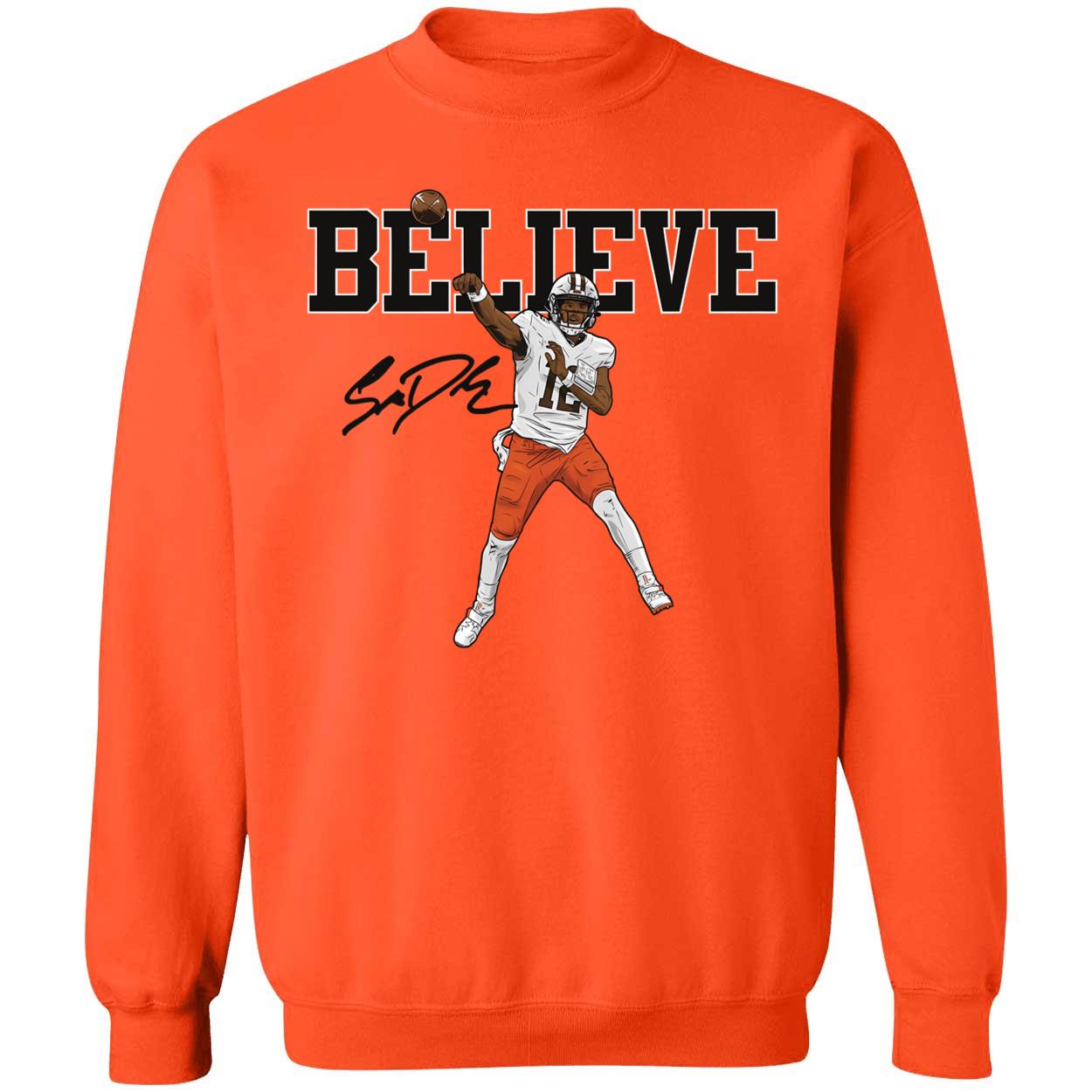 Shedeur Sanders Believe Sweatshirt