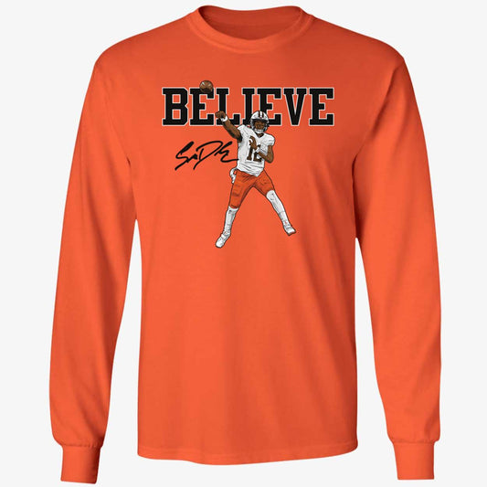 Shedeur Sanders Believe Long Sleeve Shirt