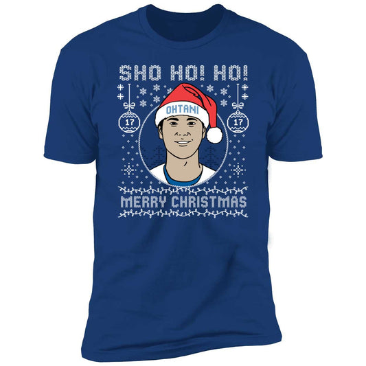 Sho Ho Ho Merry Christmas Shohei Ohtani Premium SS T-Shirt