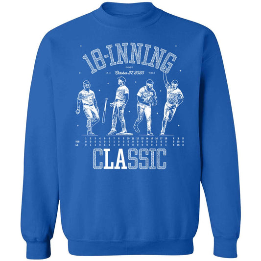 Shohei Ohtani Freddie Freeman Will Klein Hernández 18-inning Classic Sweatshirt