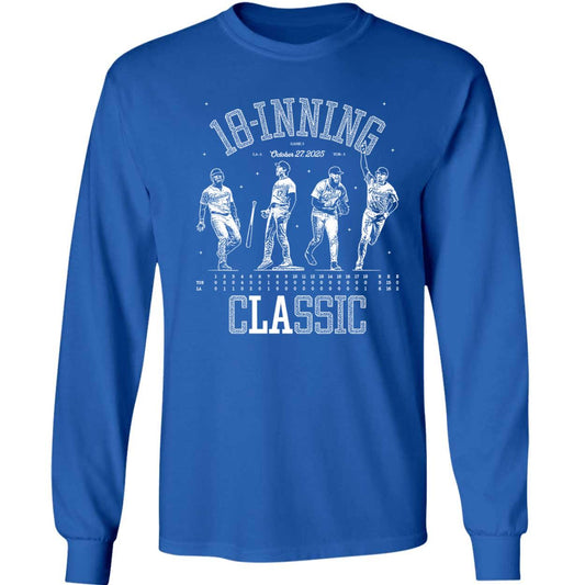 Shohei Ohtani Freddie Freeman Will Klein Hernández 18-inning Classic Long Sleeve Shirt