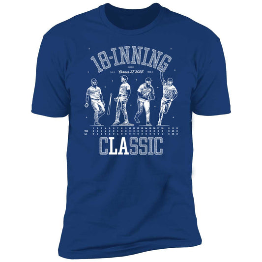 Shohei Ohtani Freddie Freeman Will Klein Hernández 18-inning Classic Premium SS T-Shirt