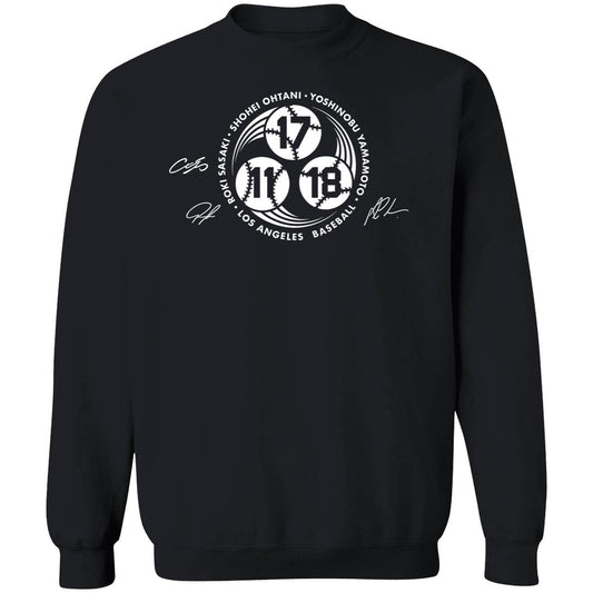 Shohei Ohtani Yoshinobu Yamamoto Roki Sasaki Strike 3 Sweatshirt