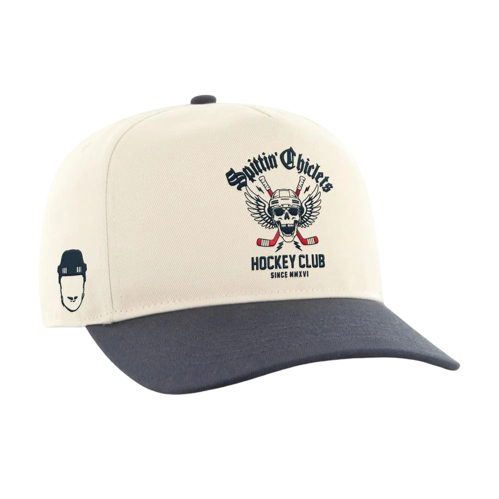 Spittin Chiclets Skull Wings Hockey Club Hat