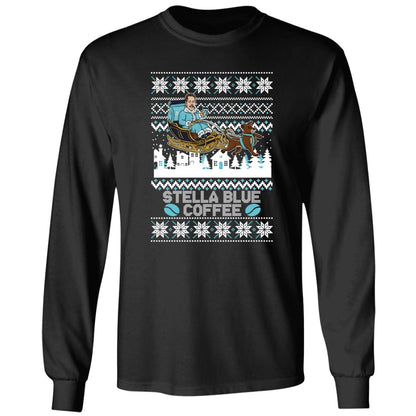 Stuart Feiner Stella Blue Coffee Ugly Christmas Shirt