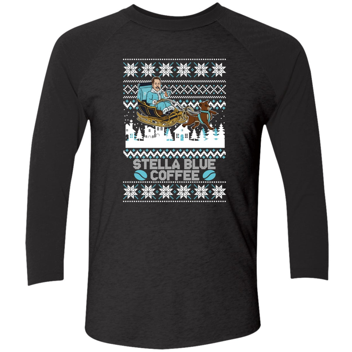 Stuart Feiner Stella Blue Coffee Ugly Christmas Shirt