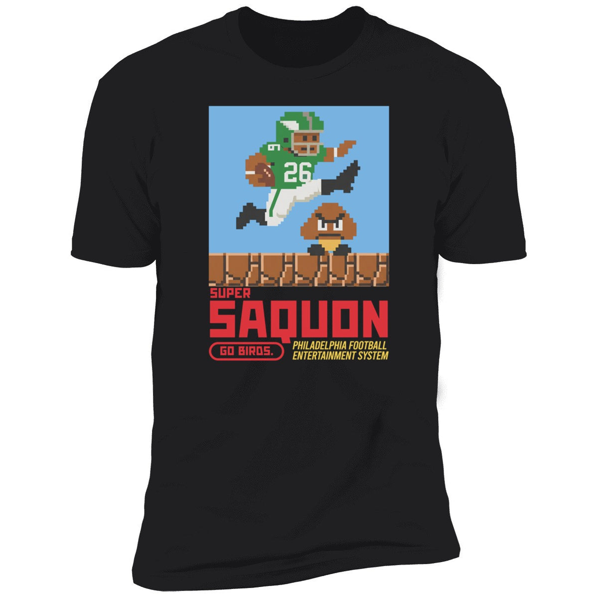 Super Saquon Bros Entertainment System Premium SS T-Shirt