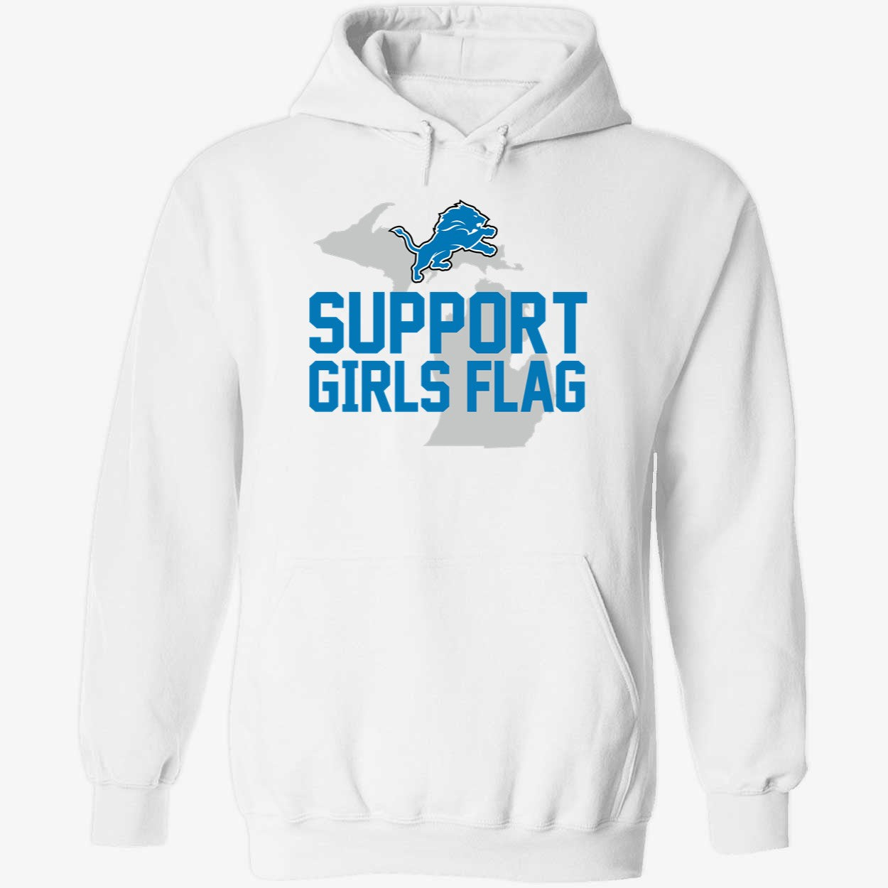 Support Girls Flag Detroit Hoodie