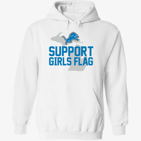 Support Girls Flag Detroit Hoodie