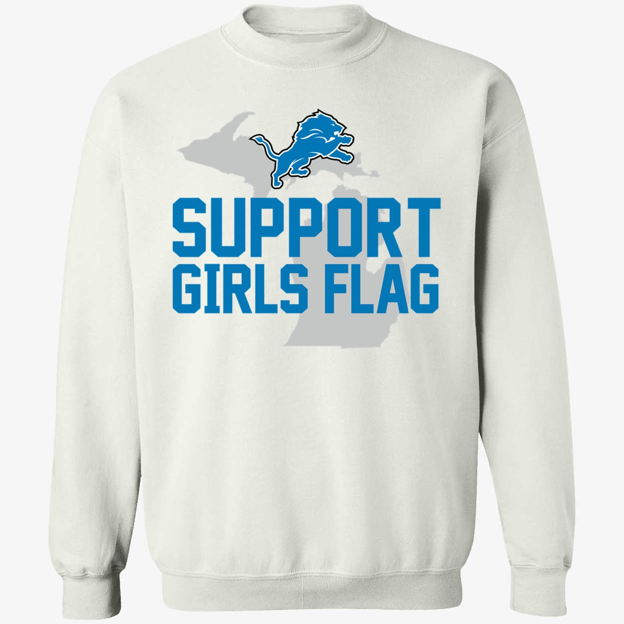 Support Girls Flag Detroit Sweatshirt