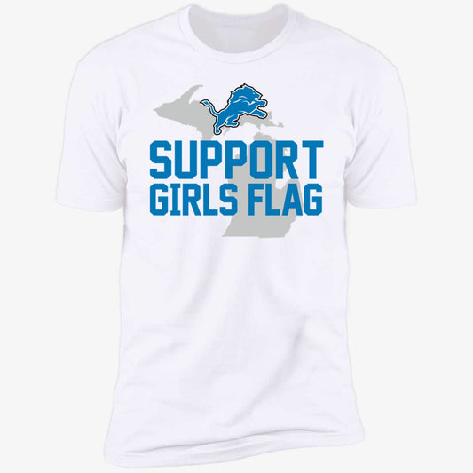 Support Girls Flag Detroit Premium SS T-Shirt