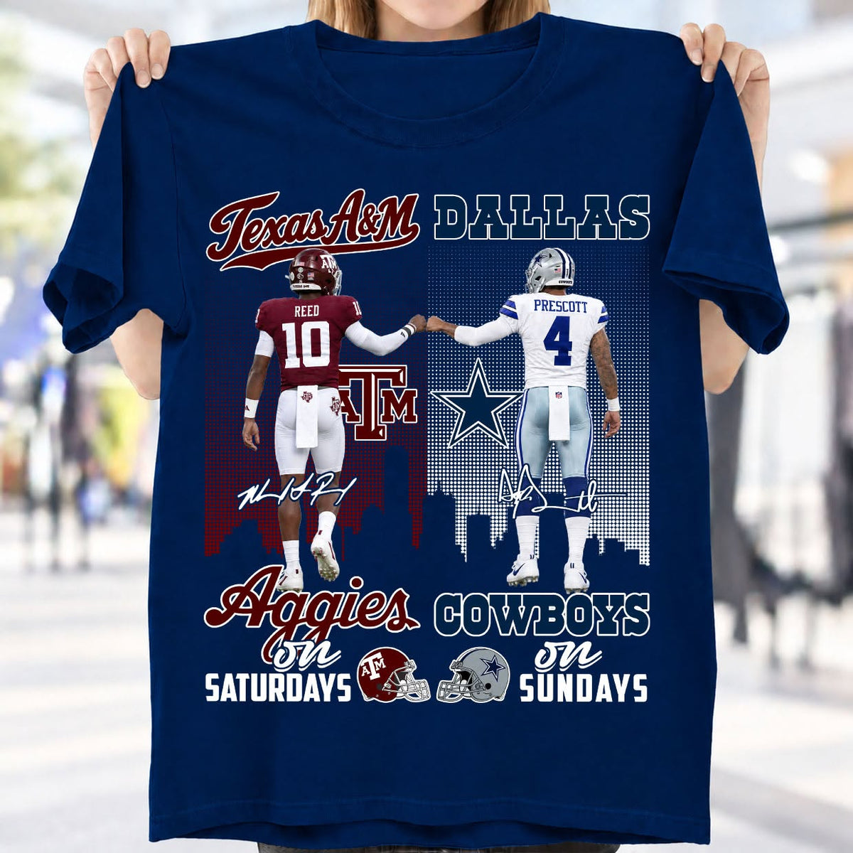 Texas A And M Aggies On Saturdays Dallas On Sundays Shirt