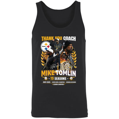 Thank You Coach Mike Tomlin 19 Seasons 2007 2025 Shirt