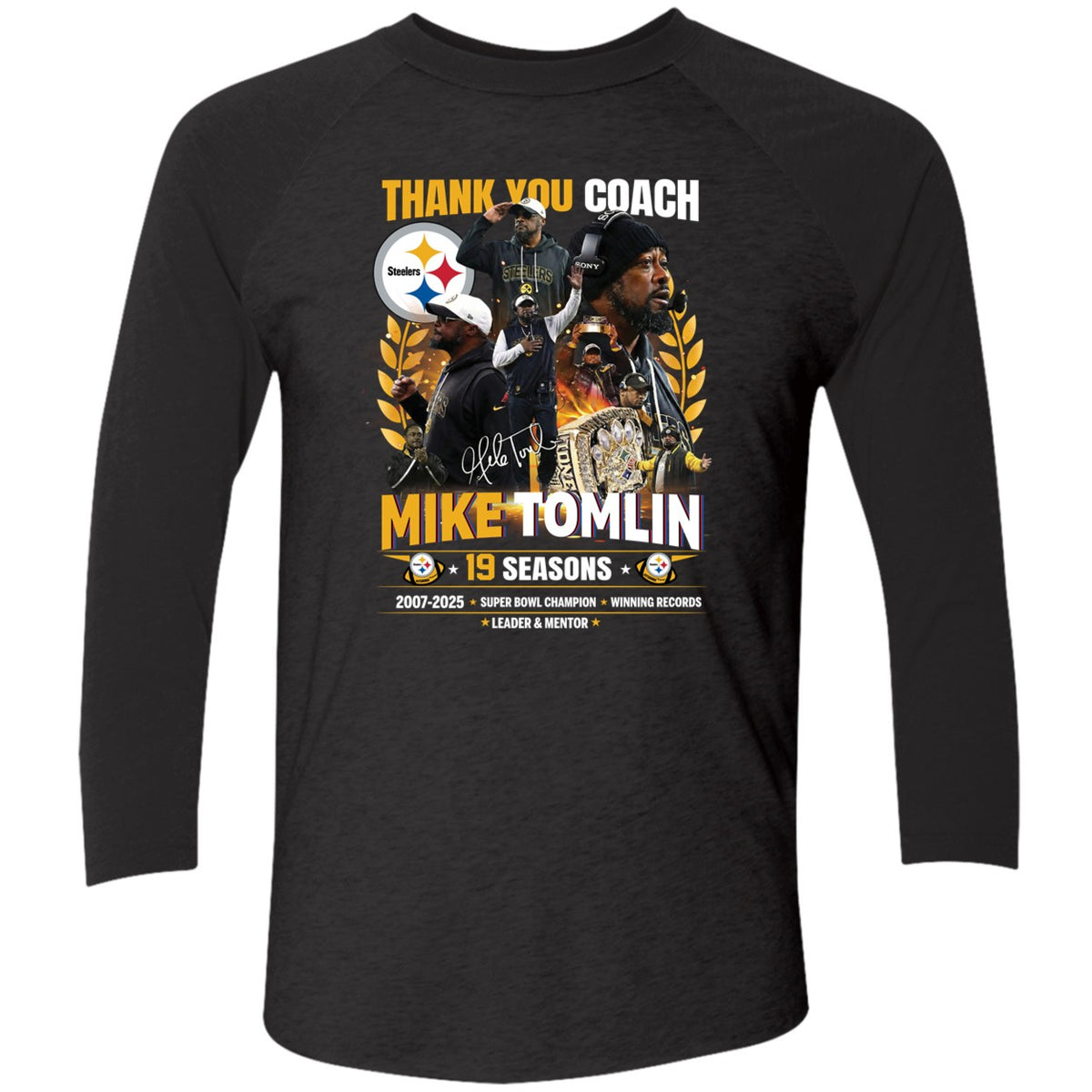 Thank You Coach Mike Tomlin 19 Seasons 2007 2025 Shirt