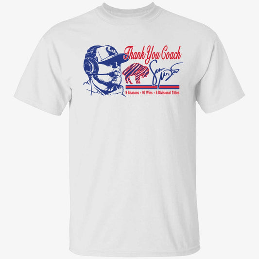 Thank You Coach Sean Mcdermott 9 Seasons 97 Wins 5 Divisionals Tittles Shirt