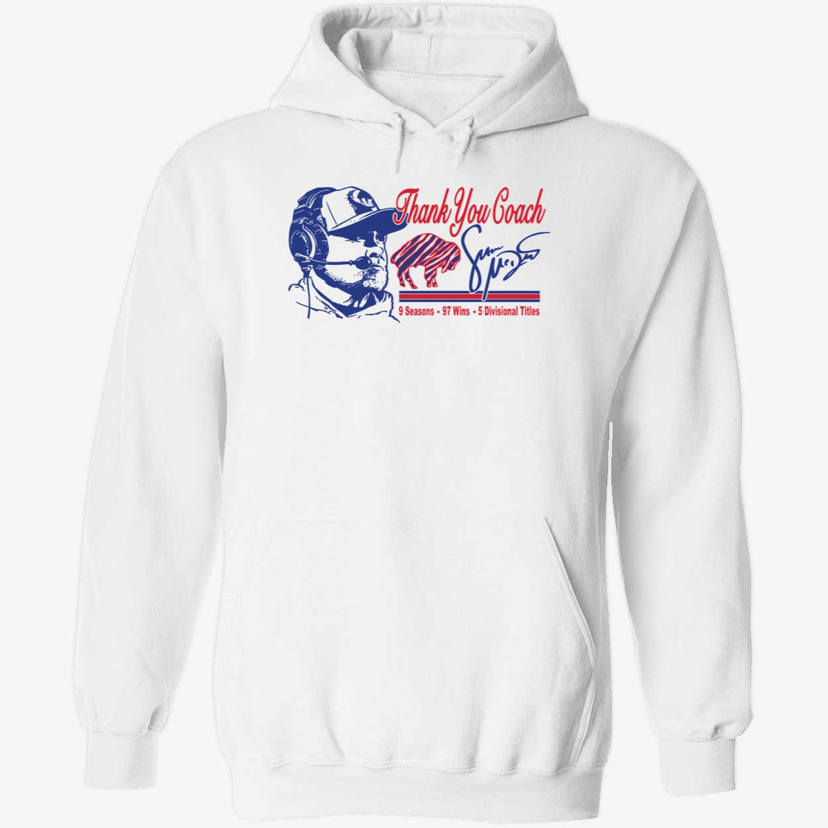 Thank You Coach Sean Mcdermott 9 Seasons 97 Wins 5 Divisionals Tittles Shirt