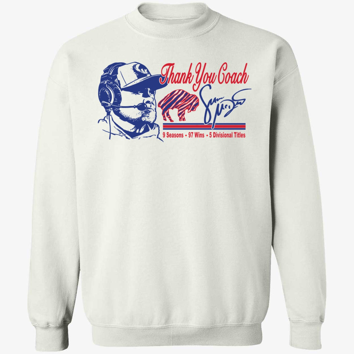 Thank You Coach Sean Mcdermott 9 Seasons 97 Wins 5 Divisionals Tittles Shirt