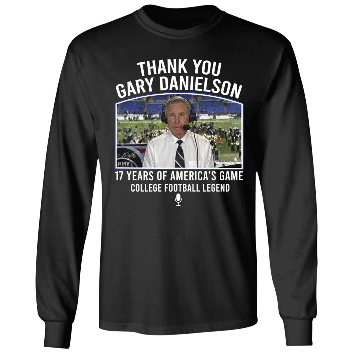 Thank You Gary Danielson 17 Years Of America's Game Long Sleeve Shirt