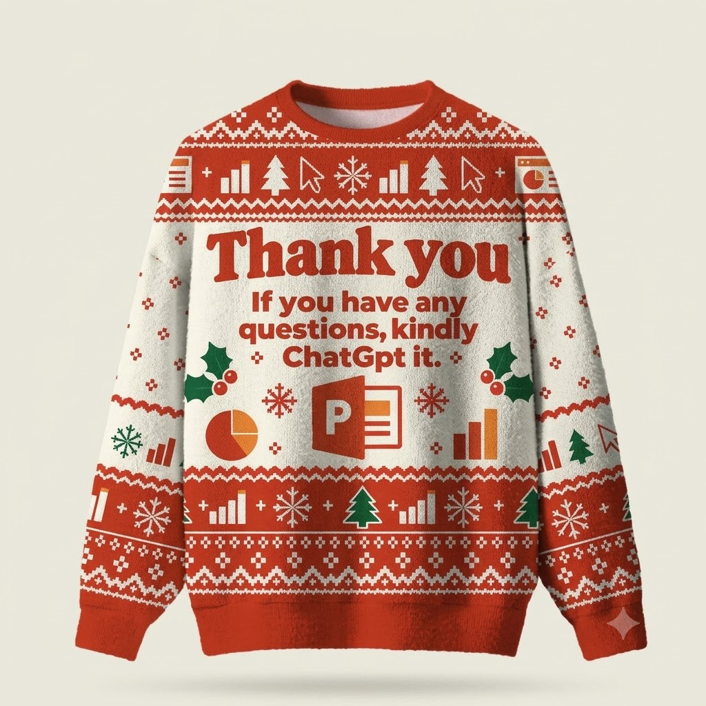 Thank You If You Have Any Questions Kindly Chatgpt It Christmas Sweater