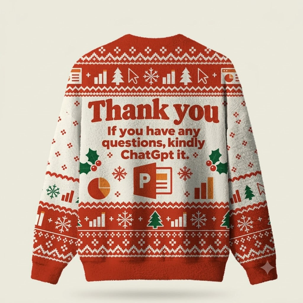 Thank You If You Have Any Questions Kindly Chatgpt It Christmas Sweater