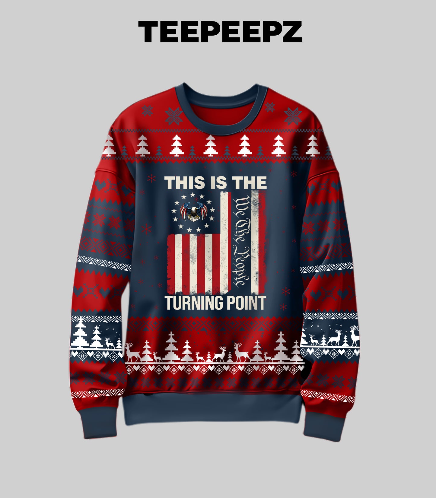 This Is The Turning Point We The People Ugly Christmas Sweater