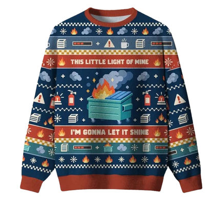 This Little Light Of Mine I'm Gonna Let It Shine Ugly Christmas Sweater