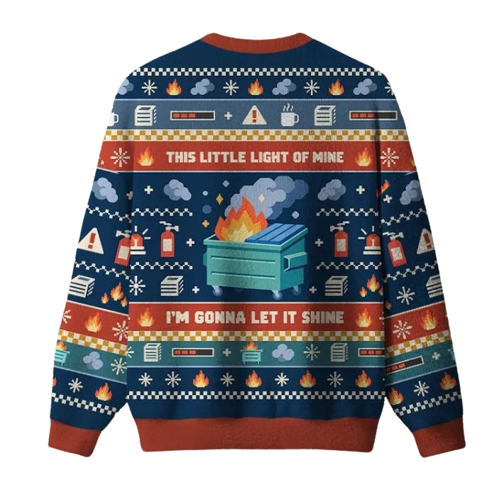 This Little Light Of Mine I'm Gonna Let It Shine Ugly Christmas Sweater