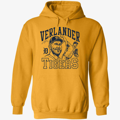 Tigers Justin Verlander Signature Portrait Shirt