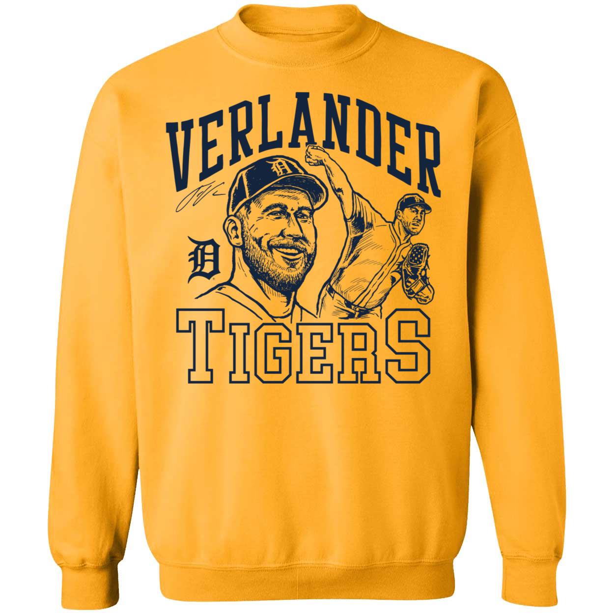 Tigers Justin Verlander Signature Portrait Shirt