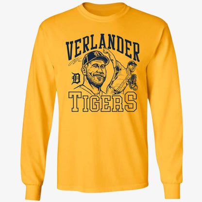 Tigers Justin Verlander Signature Portrait Shirt