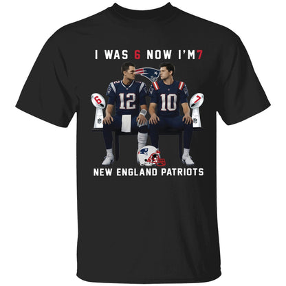 Tom Brady And Drake Maye I Was 6 Now I'm 7 New England Patriots Shirt