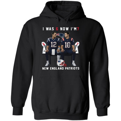 Tom Brady And Drake Maye I Was 6 Now I'm 7 New England Patriots Shirt