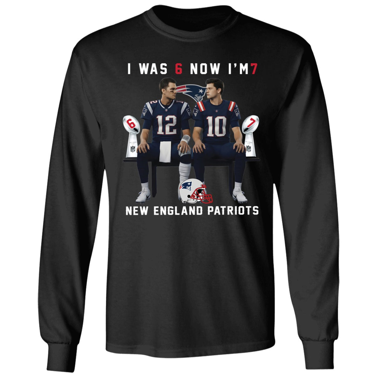 Tom Brady And Drake Maye I Was 6 Now I'm 7 New England Patriots Shirt