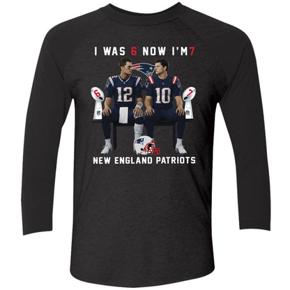 Tom Brady And Drake Maye I Was 6 Now I'm 7 New England Patriots Shirt