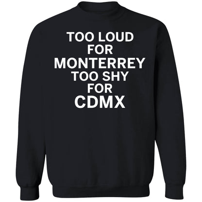 Too Loud For Monterrey Too Shy For Cdmx Shirt