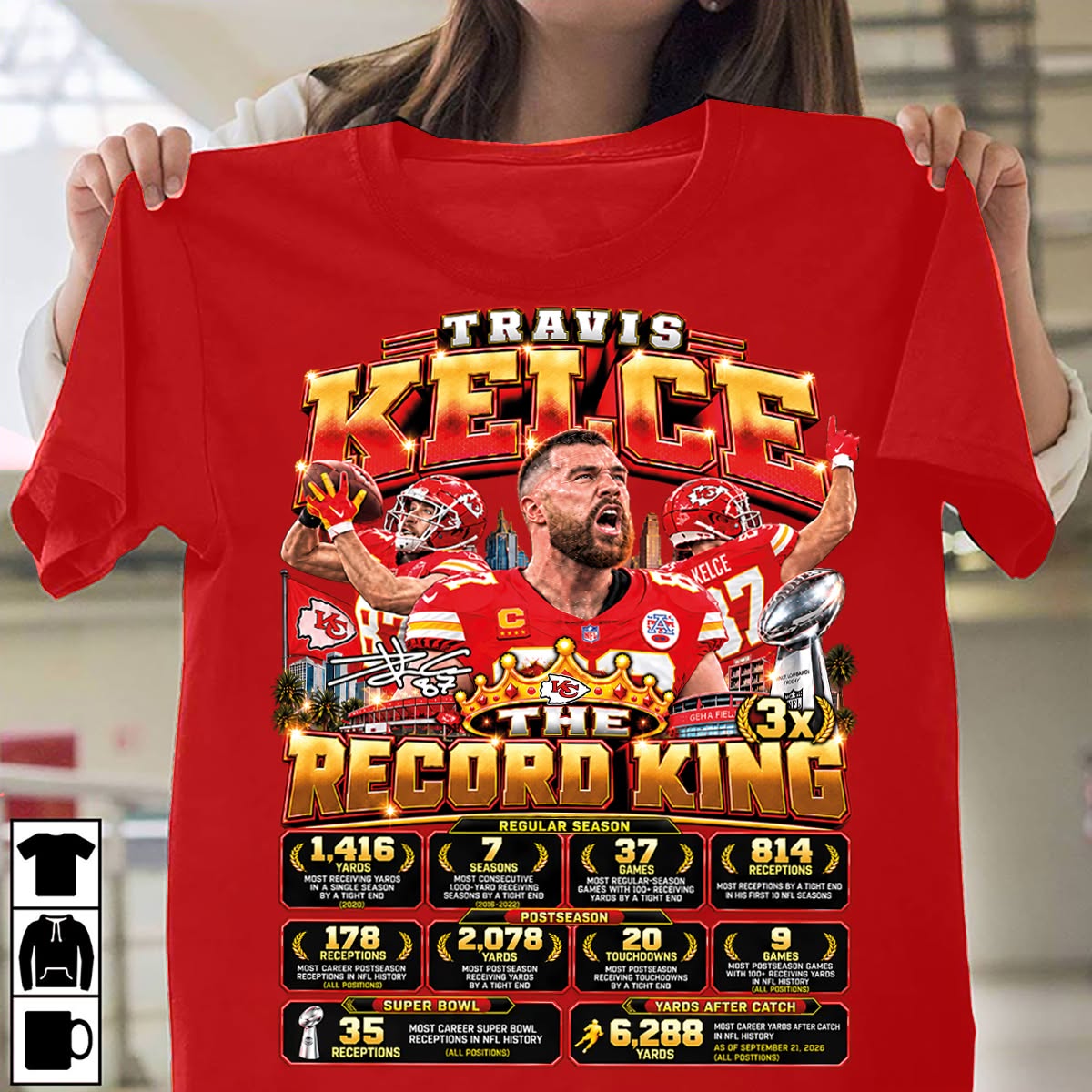 Travis Kelce Record King Shirt