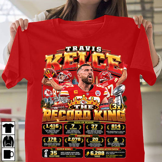 Travis Kelce Record King Shirt