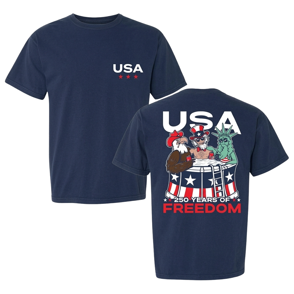 USA 250 Years Of Freedom Pocket Shirt