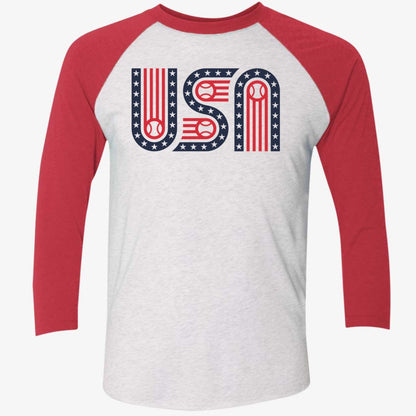 USA Stars Stripes And Baseball Shirt
