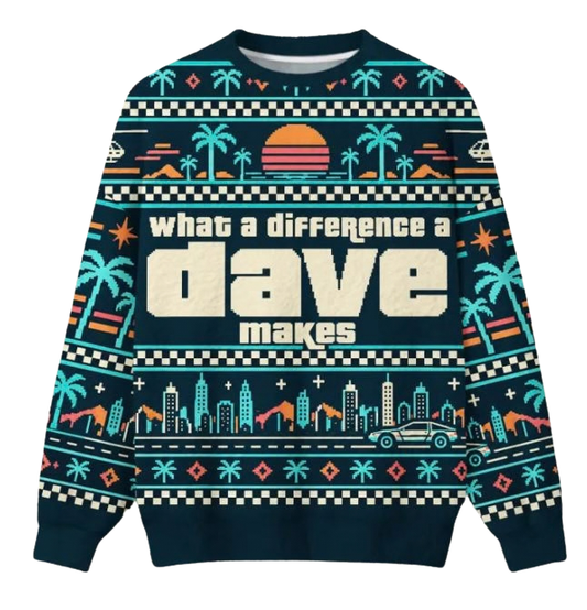 What A Difference A Dave Ugly Christmas Sweater