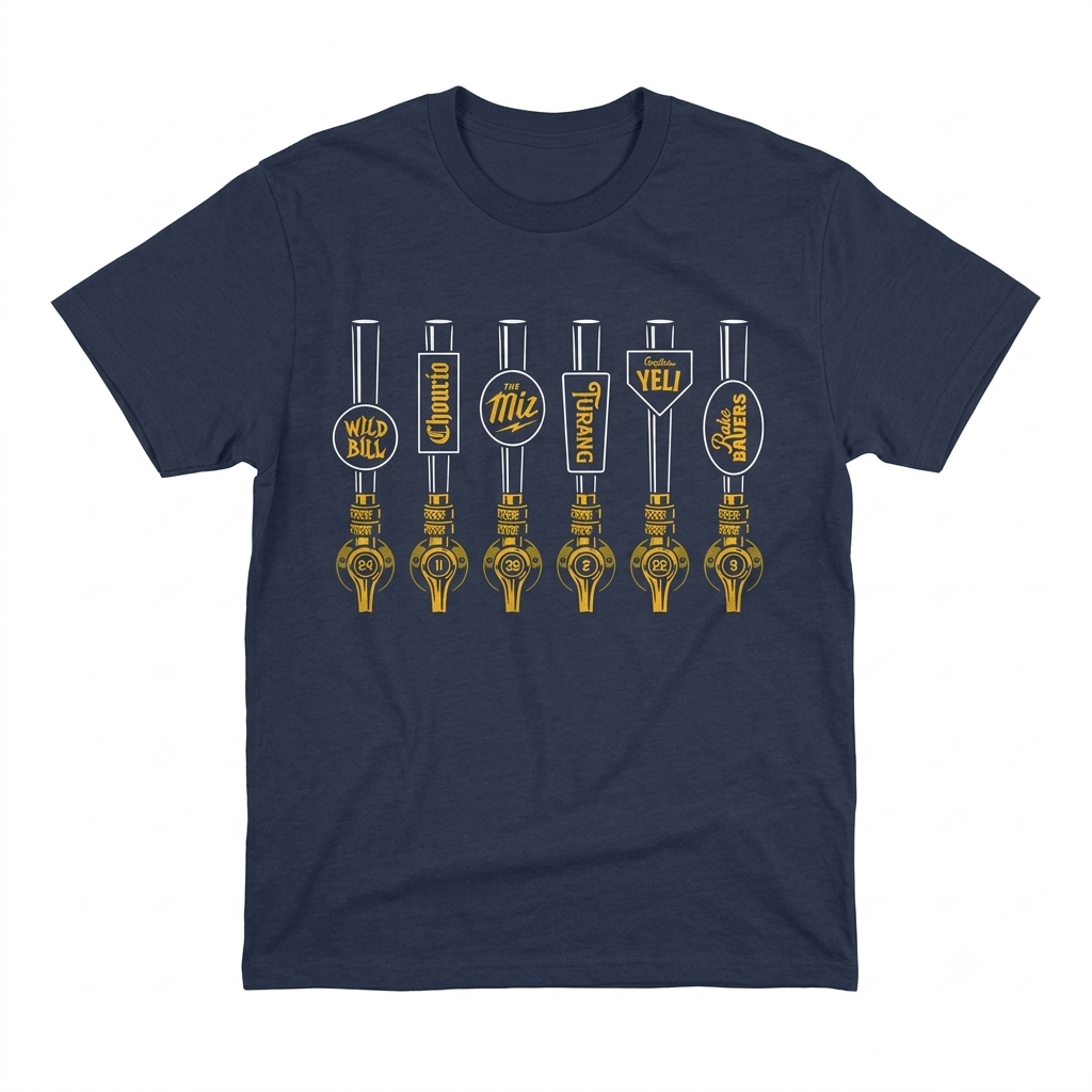 Wild Bill Chourio The Miz Turang Captain Yeli Rake Bauers Milwaukee Crew On Tap Shirt