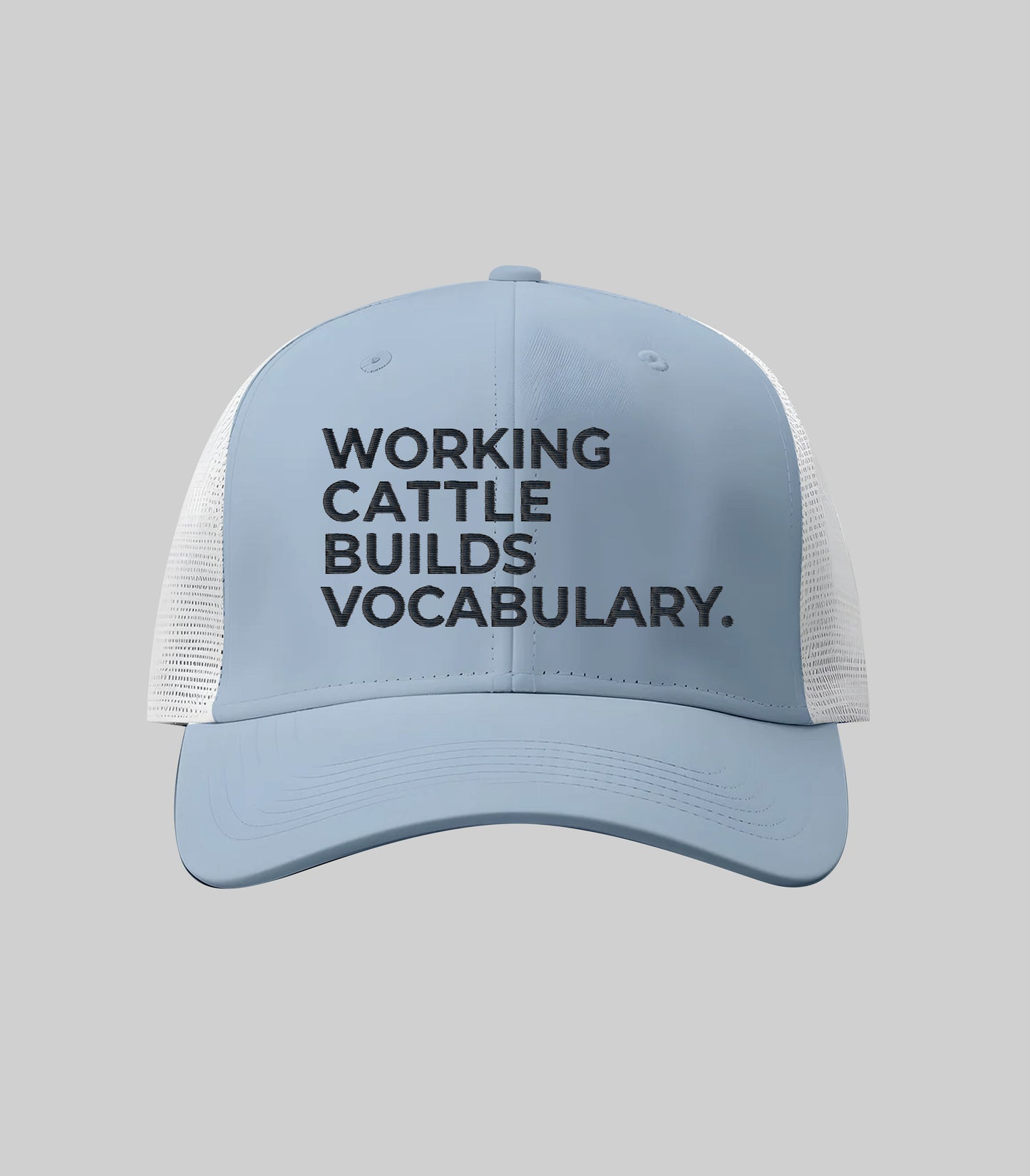 Working Cattle Builds Vocabulary Trucker Hat
