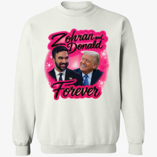 Zohran And Donald Forever Airbrush Sweatshirt