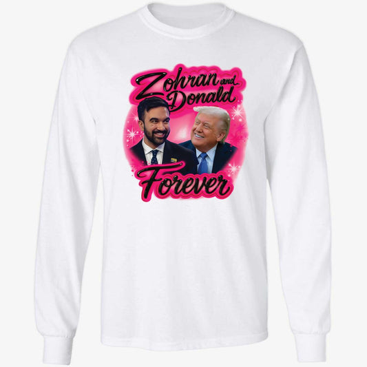 Zohran And Donald Forever Airbrush Long Sleeve Shirt
