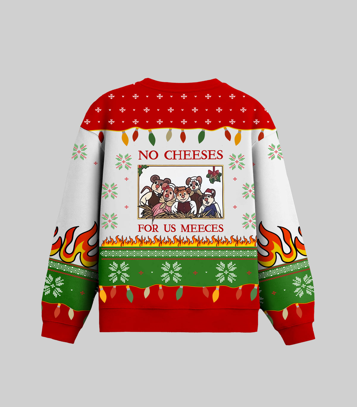 No Cheeses For Us Meece Ugly Christmas Sweater
